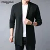 Maglioni da uomo 2022 Autunno Inverno Moda Uomo Con Scollo A V Streetwear Maglione Lavorato A Maglia Cappotto Maschile Caldo Slim Fit Cardigan di Colore Solido K55