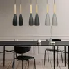 Pendellampor trä nordiska ljus matsal ledde modern färgglada restaurang kaffe sovrum e27 hängande belysning