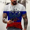 Utomhus Tshirts Australien Storbritannien Brasilien Israel Ryssland flagga T Shirt Men 3D Print Tshirt Mönster Kortärmad mode TOPS MENS KLÄDER W220923