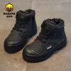 Bot Babaya Boys Cottonpadded Ayakkabı Kış artı Kadife Kalınlaştırıcı Çocuklar Kızlar İçin Sıcak Martens 220924