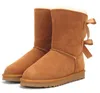 2022 femmes AUS classique neige bottes arc peluches col chaussures bottes femmes femmes court lridescen hiver neige botte filles dame