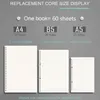 Quaderni Diario A5 B5 A4 Raccoglitore a fogli mobili trasparente Notebook Nucleo interno Copertina Note Book Journal Planner Forniture di cancelleria per ufficio 220927