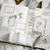 Yoofun 30 листов винтажные рамки Memo Pads Основные блокноты журнал журнал ScrapBooking Декор материал ретро канцелярские товары офис