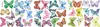 Väggklistermärken akvarellfjärilskal och stickdekaler för flickor sovrum barnkammare rum dekor droppleverans 2022 BDESPORTS AMAQI