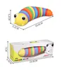 Giocattoli colorati lumaca di lumaca slug kawaii trasformata caterpillare per bambini la decompressione che sfoga giocattolo educativo per bambini 1108