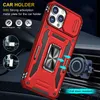 Heavy Duty Armor Phone Cases For Iphone 14 Pro Max Samsung Galaxy S23 Ultra Google Pixel 7A Moto Edge 30 Neo Ring Holder Magnetic Camera Protection Covers