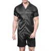 Herren-Nachtwäsche Tony Candice Satin-Seiden-Pyjama-Shorts für Männer Rayon-Seiden-Nachtwäsche Sommer-Pyjama-Set für Männer Weiches Nachthemd für Männer-Pyjamas 220924