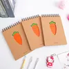 Note A5 A7 Carino e adorabile Carrot Coil Blocco note Mini materiale scolastico portatile Notebook kawaii per regalo studentesco 220927