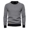 Men's Sweaters Cotton Spliced Pullovers Casual Warm O Neck Quality s Knitted Winter Fashion for Size M 3Xl 220927