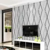 Duvar Kağıtları 3D Geometrik Eğri Şerit TV Arka Plan Duvar Kağıdı Kalınlaştırılmış Dokuma Yatak Odası Oturma Odası Duvar Dekoratif giysi