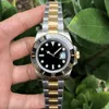 Zielone wybieranie zegarek nurkowy 40 mm automatyczna maszyna 904L ze stali nierdzewnej Sapphire lustro LUMINOUS WODORPORMOWO MONTRE DE LUXE WATKES AUTO DATA Caijiamin Watch