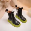 Сапоги детская обувь качество кожа британского стиля High Boots Girls Chelsea короткая детская анкель 220924