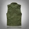 Gilets pour hommes gilets Slim Fit Cowboy mâle veste gilet déchiré Denim gilet hommes veste sans manches décontracté gilet hommes Jean manteau vert 220924