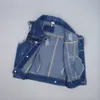 Chaleco Bebé Niños Chaleco de mezclilla Ropa para niños Primavera Otoño Bebé Jeans Chaqueta sin mangas Prendas de abrigo Niño Tops Ropa para niños Azul 220927