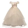 Girl039s robes enfant robes de mariée pour filles élégante fleur princesse longue robe bébé fille robe de noël vestidos infantil Si9826525