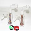 Mini Glass Bongs Hookah Glass Bubbler Bong Ash Catcher Rökning Vattenrör oljeriggar Dab Rig Hand Pipe