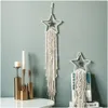 Artes e artesanato rame Woven Wall Hanging Star Star Dream Cather