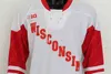 GLA C202 WISCONSIN BADGERS HOCKEY JERSEY Cole Caufield Robbie Beydoun Linus Weissbach Dylan Holloway Ty Pelton-Byce Roman Ahcan Cameron Ty Ember