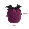 Halloween Candy Bag Party Gift Pumpkin Pouch avec String Trick or Treat Basket Cookies Sac de rangement Festival Décoration BBB15828