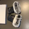 CH designer gants gant en cuir dames en peau de mouton fourrure de lapin mitaine d'hiver pour les femmes réplique officielle qualité compteur taille européenne
