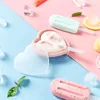 Kitchen Tools Ice Cream Mould Heart And Ellipse Shape DIY Full Silicone IceCream Makers Machine Mold For Kids With PP Cover