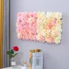 Decorative Flowers 2pc 3D Artificial Rose Flower Wall Panels Hydrangea Peony Home Party Wedding Background Baby Shower Decoration