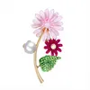Pearl Flower Daisy Broche Pin Business Suit Tops Wedding Jurk Corsage Rhinestone Broches For Women Men Fashion Jewelry