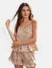 Kadınlar Allover Çiçek Baskı Pijamaları Set Satın Alma Koruması