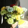 Декоративные цветы искусственные шелковые семейные украшения фальшивые растения с роскошными свадебными вечеринками высококачественные букеты