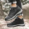 Boots Brand Winter Men's Warm Snow High Quality Leather Waterproof Sneakers Outdoor vandring Work Shoes 220926