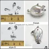 إعدادات المجوهرات إعدادات قلادة اللؤلؤ الباروكي S925 Sterling Sier Pendant DIY حيوانات حيوانات أزياء المجوهرات هدية زفاف تسليم DHQVA