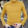 Pulls pour hommes automne hiver pull pour hommes col roulé couleur unie pulls hommes vêtements Slim Fit hommes pulls tricotés pull homme MY277 220928