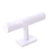 T-Bar White Leatherette Watch Bracelet Jewelry Packaging Display Stand Holder Rack For Craft Gift 1pcs lot DS02249F