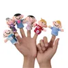 5PCS świąteczny palcem ręki marionetki lalka Święty Mikołaj Snowman Zwierzęta Zabawa dziecięca Edukacyjna ręka kreskówka Pluszowe zabawki dla dzieci Prezenty