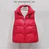 Womens Vests Puffy Jacket Sleeveless Woman Jackets Designer Coat Matte With Letters Budge For Lady Slim Outwears Coats M-2XL