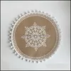 الحصير منصات الإضافية ins intly citon city clanen table table pad home rotro rotro jute decorative po prop drop drop drop