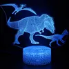 3D LED LAMP DINOSAUR NACHT LICHTEN RELTE 16 Kleuren Basislampen Tafel Bureau Verlichting