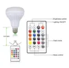 E27 12W LED RGB BULB اللاسلكي Bluetooth Speaker Music تشغيل الصوت المصباح المصباح الصوتية قابلة للضمان RGBW مع التحكم عن بُعد