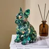 Decoratieve objecten Figurines geschilderd colorfu bulldog sculptuur ornamenten bureau ation wijnkast kantoor nodic home 220928