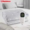 Blanket Rainbow Double Electric Blanket Heated Warmer Timer Body Heater Mattress Winter Bed Automatic Temperature Control Y2209
