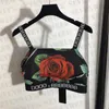 Rose Print Sling Vest Jurk Sets voor Vrouwen Designer Brief Geribbelde Hoge Taille Korte Rokken Mode Sexy Tanks Tops Tweedelige Pakken