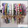 مفاتيح السلاسل بو الجلود o مفاتيح keychain round tassle keyring للنساء الفتيات أساور كبيرة مفاتيح حزام معصم منظم HOL DH3UY