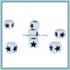 Other Sile Cube Star Beads 12Mm Bpa Chewing Bead Food Grade Teether Diy Pacifier Chain Chewelry Sensory Toy Drop Delivery 2021 Jewelry Dhido