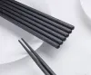 Black Chopstick Restaurant Durable Japanese Chopstick-Sushi Black-Alloy Chopsticks Chinese Food DH978