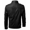 Männer Leder Faux Jacke Motorrad 5XL Jacken Schwarz Jaqueta De Couro Masculina Outwear Männlich Slim Fit Pu Mäntel Mann 220927