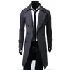 Herrenjacken Modemarke Autumn Jacke Langer Trench Coat Herren hochwertiger Selbstkultivation Solid Color Herrenmantel Doppelreihe Jacke 221006