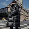 Vestes pour hommes hiver brillant blanc doudoune manteaux hommes vêtements épais chaud à capuche Parkas hommes longue Parka vêtements d'extérieur