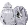 Felpe con cappuccio Felpa con cappuccio Anime giapponesi Graphic Men Attack on Titan Felpa Harajuku Unisex Donna Oversize Hppdie X0610