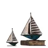 Decorative Objects Figurines Home Decor Retro Sailboat Model For Interior Living Room Office Decoration Ornaments Iron Boat Figurine Sculpture Gift 220928