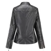 Femmes Cuir Faux Cuir Femmes Vestes En Cuir Femmes Moto Biker Fermeture Éclair Automne Femme Manteaux Noir Marron Kaki Rouge Gris Veste Cuir Femme Chaqueta Mujer 220928